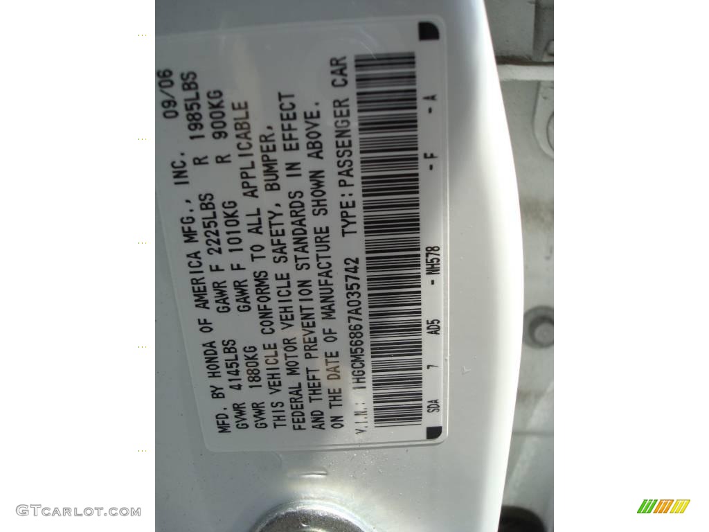 2007 Accord EX-L Sedan - Taffeta White / Ivory photo #32
