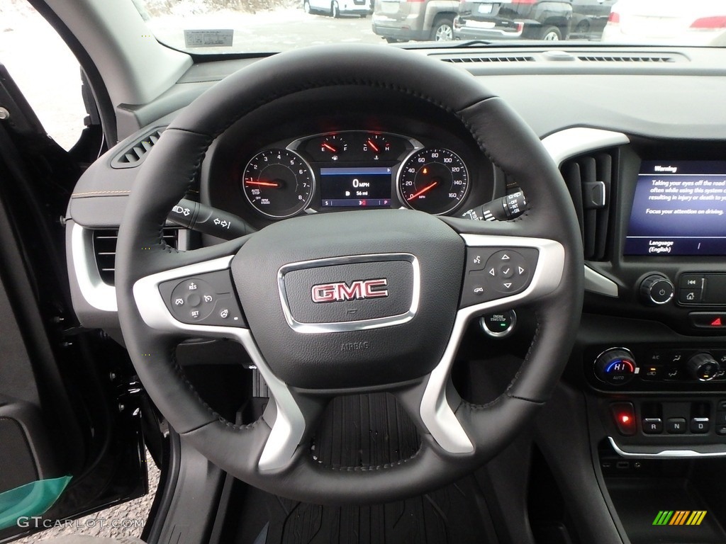 2019 GMC Terrain SLT AWD Jet Black Steering Wheel Photo #130569885