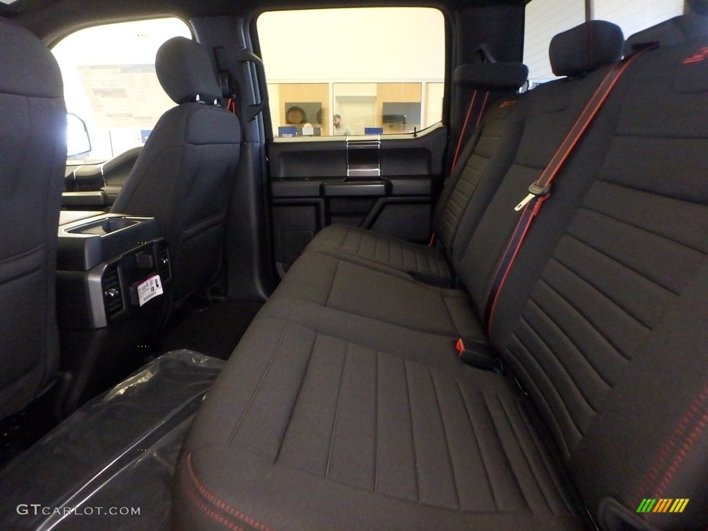 Sport Black/Red Interior 2019 Ford F150 XLT Sport SuperCrew 4x4 Photo #130572056