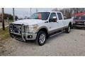 2011 Oxford White Ford F350 Super Duty Lariat Crew Cab 4x4  photo #1