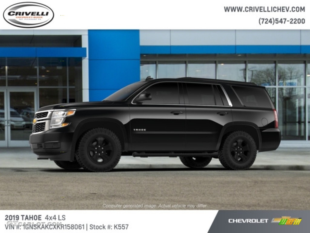 2019 Tahoe LS 4WD - Black / Jet Black photo #2