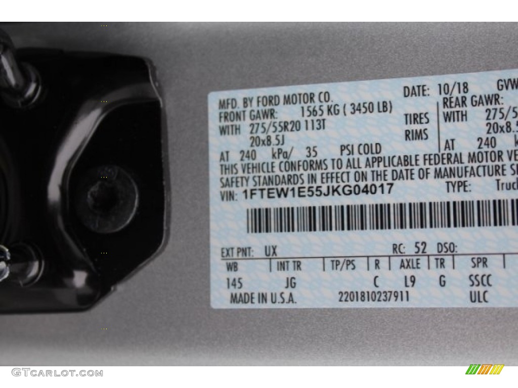 2018 F150 STX SuperCrew 4x4 - Ingot Silver / Black photo #26