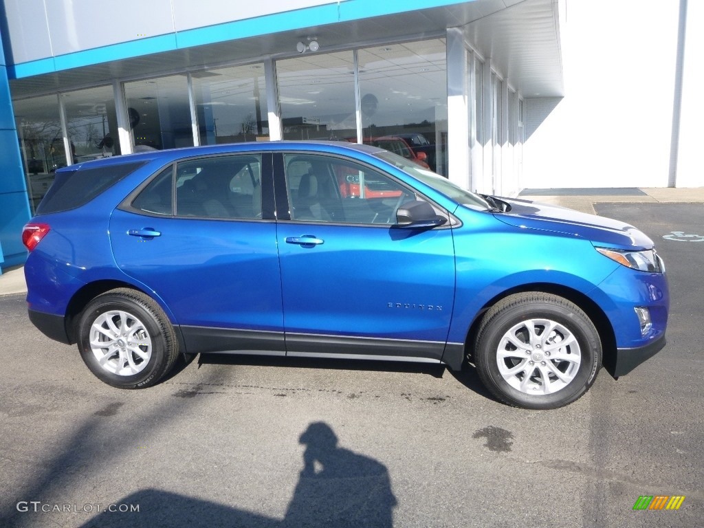 2019 Equinox LS AWD - Kinetic Blue Metallic / Medium Ash Gray photo #3