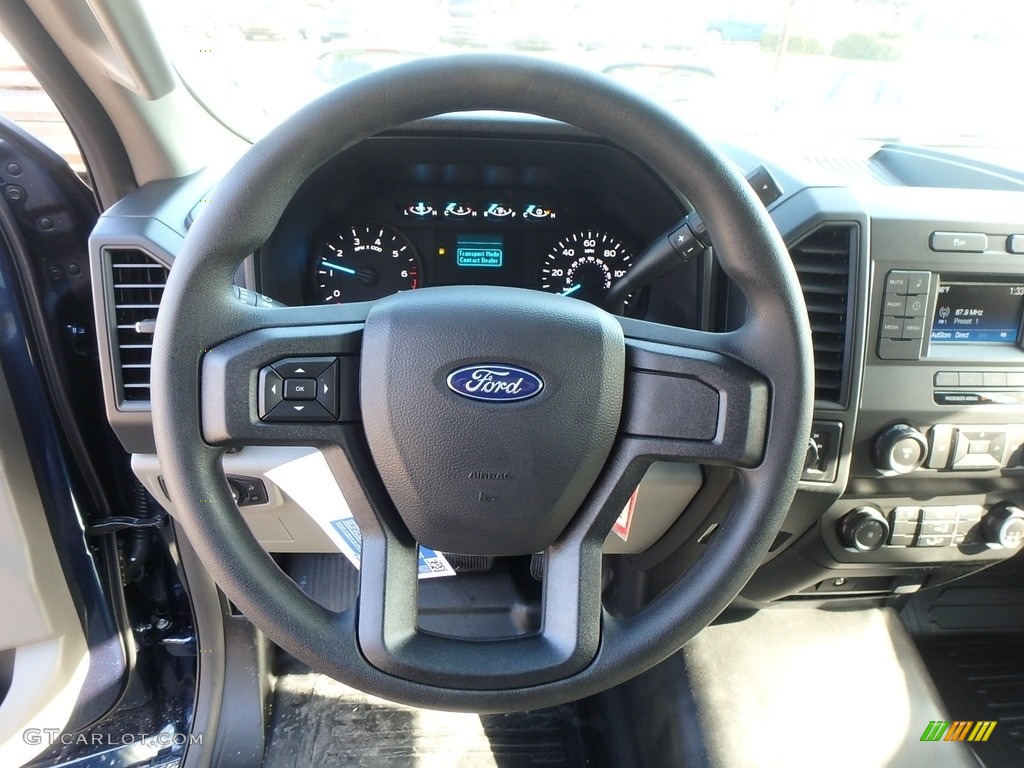 2019 Ford F150 XL Regular Cab 4x4 Earth Gray Steering Wheel Photo #130578555