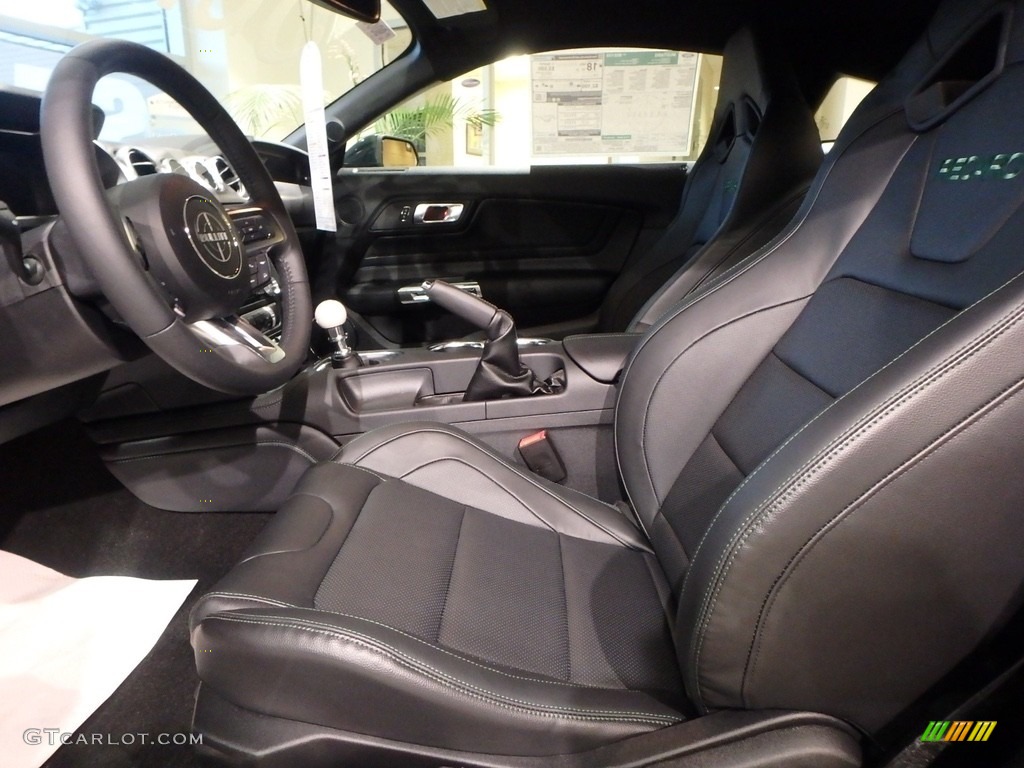 Ebony/Recaro Leather Trimmed Interior 2019 Ford Mustang Bullitt Photo #130578726