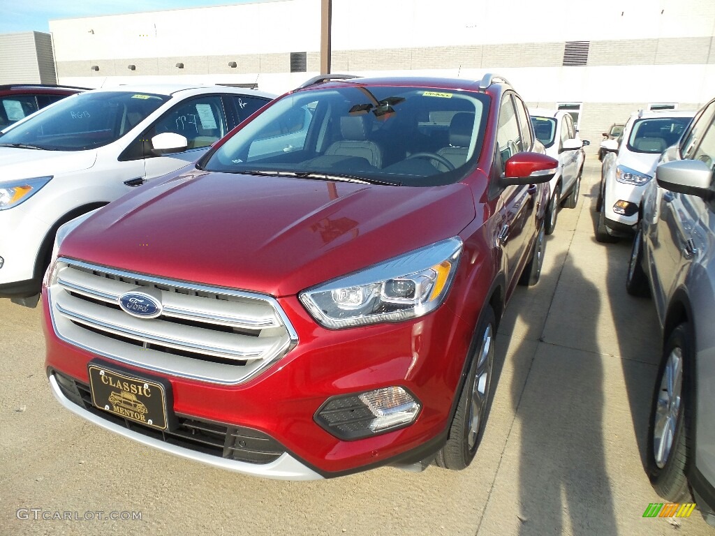 2019 Escape Titanium 4WD - Ruby Red / Chromite Gray/Charcoal Black photo #1