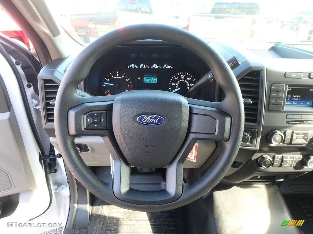 2019 Ford F150 XL Regular Cab 4x4 Earth Gray Steering Wheel Photo #130578978