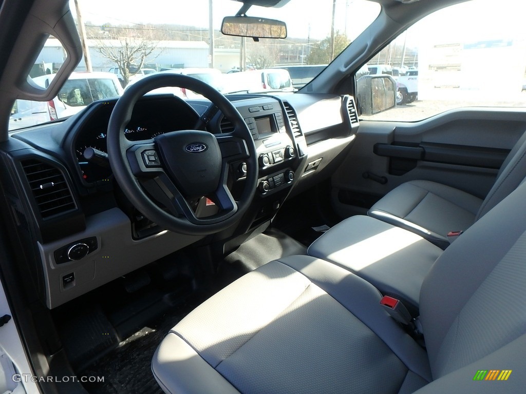 Earth Gray Interior 2019 Ford F150 XL Regular Cab Photo #130579278