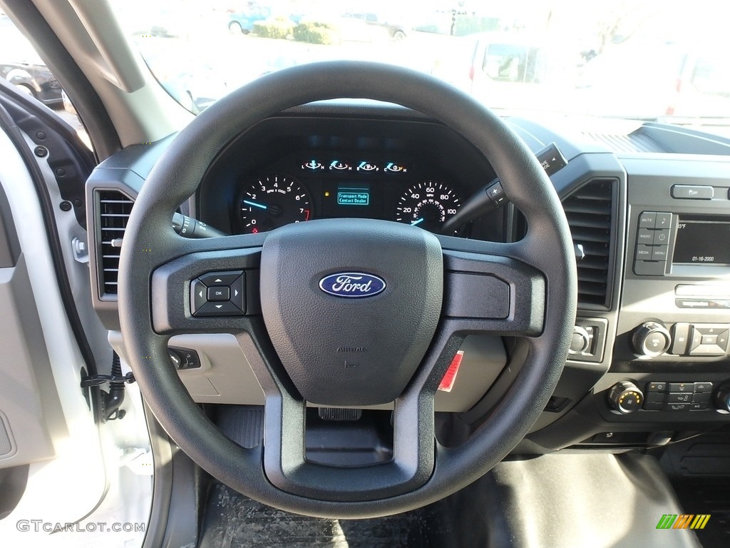 2019 Ford F150 XL Regular Cab Earth Gray Steering Wheel Photo #130579347
