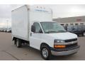 2008 Summit White Chevrolet Express Cutaway 3500 Commercial Moving Van  photo #1