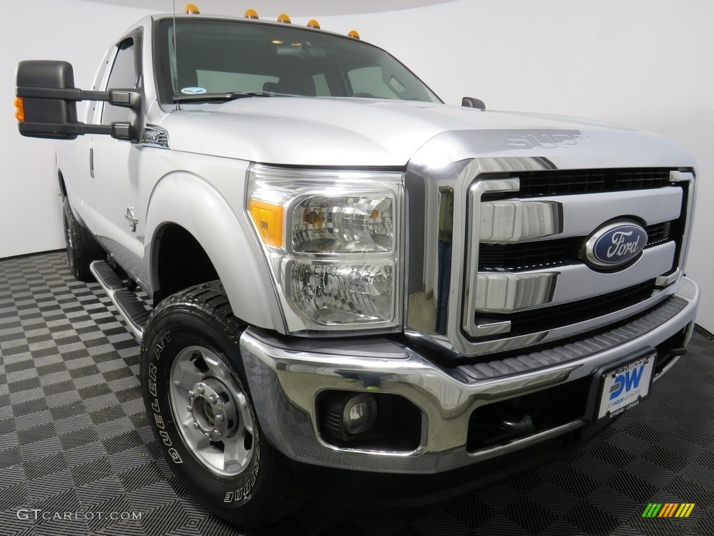2012 F350 Super Duty XLT SuperCab 4x4 - Ingot Silver Metallic / Steel photo #1