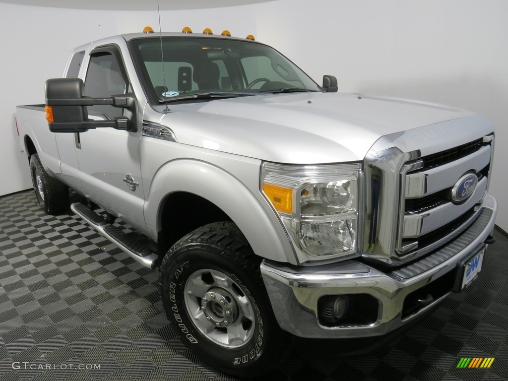 2012 F350 Super Duty XLT SuperCab 4x4 - Ingot Silver Metallic / Steel photo #5