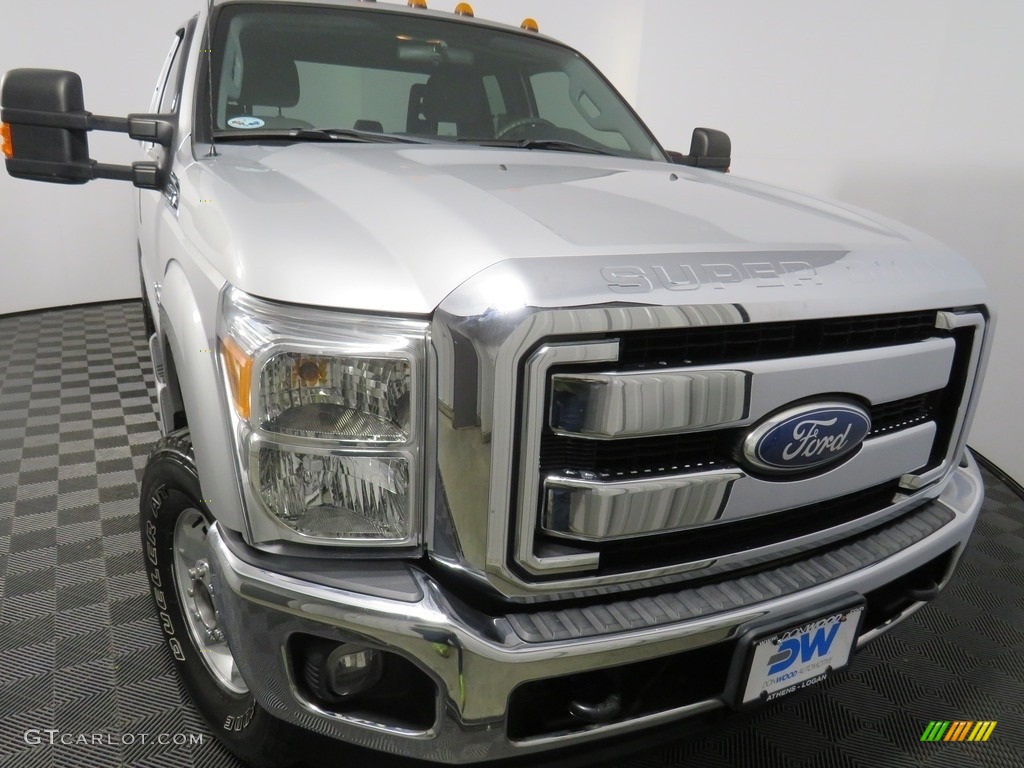 2012 F350 Super Duty XLT SuperCab 4x4 - Ingot Silver Metallic / Steel photo #6