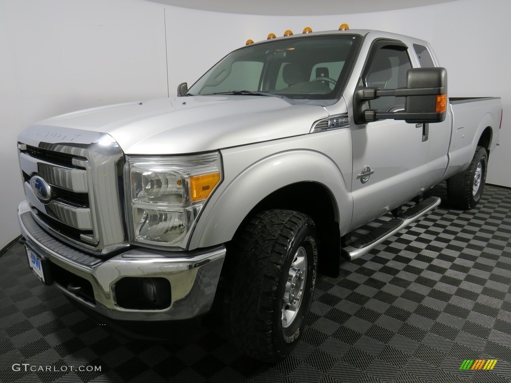 2012 F350 Super Duty XLT SuperCab 4x4 - Ingot Silver Metallic / Steel photo #8