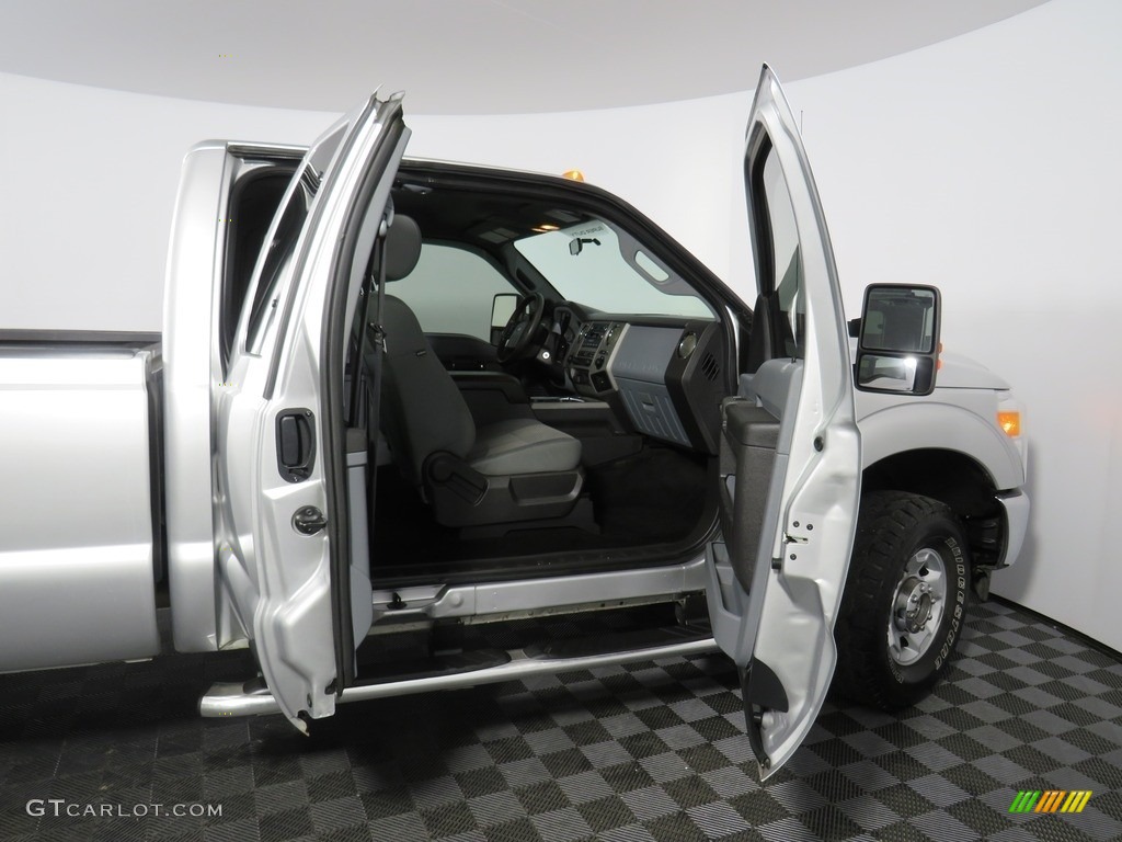 2012 F350 Super Duty XLT SuperCab 4x4 - Ingot Silver Metallic / Steel photo #22