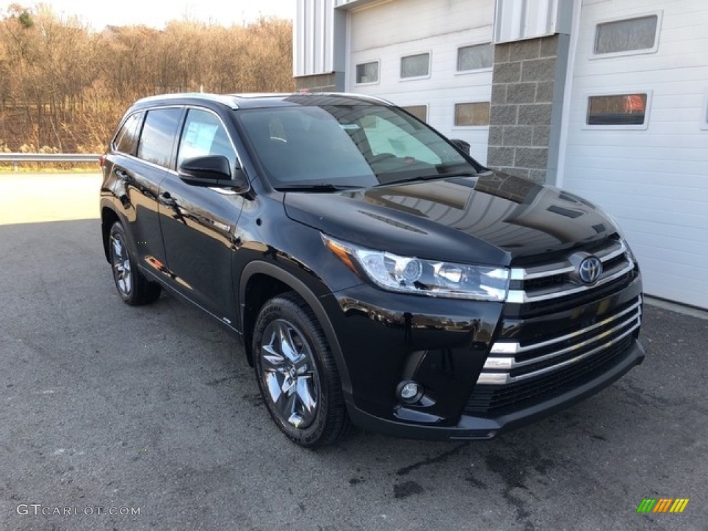 Midnight Black Metallic 2019 Toyota Highlander Hybrid Limited AWD Exterior Photo #130583160