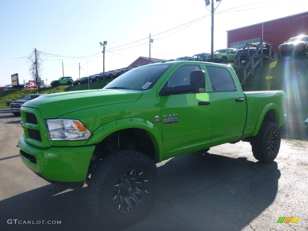 2018 2500 Tradesman Crew Cab 4x4 - Black Forest Green Pearl / Black/Diesel Gray photo #1
