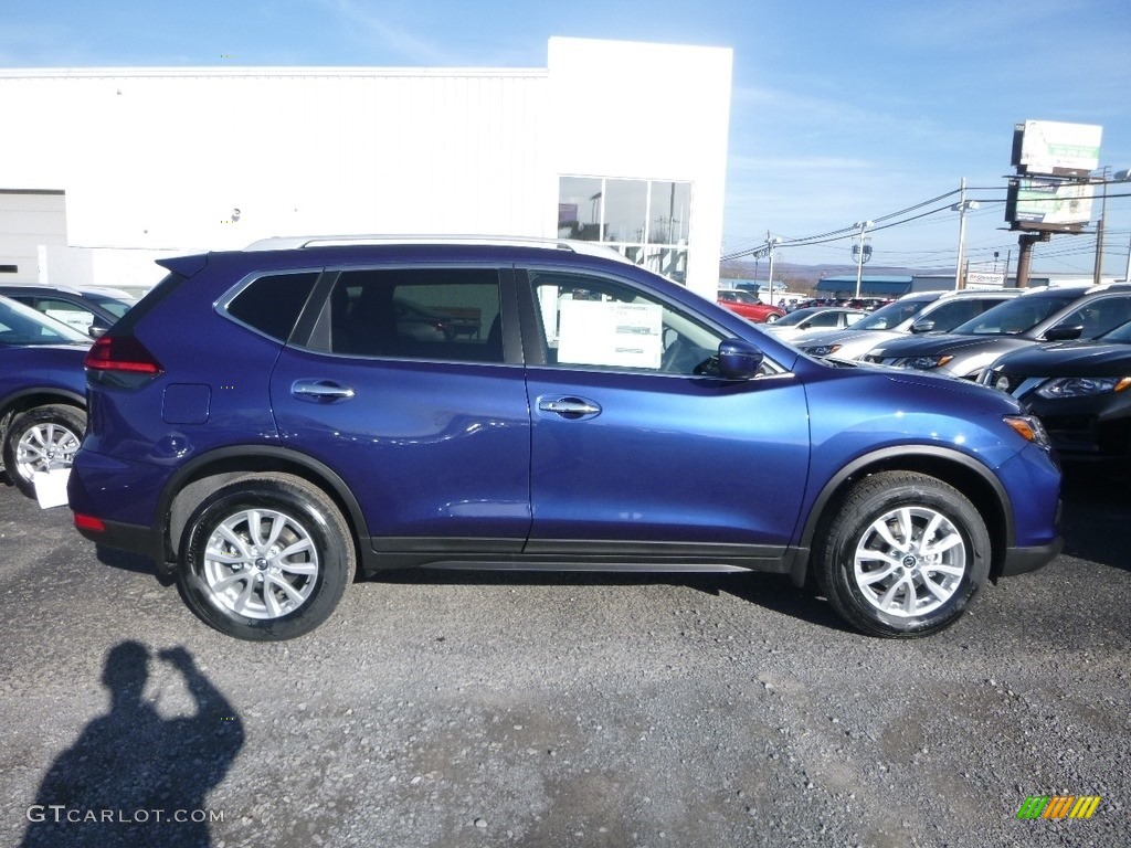Caspian Blue 2019 Nissan Rogue SV AWD Exterior Photo #130583812