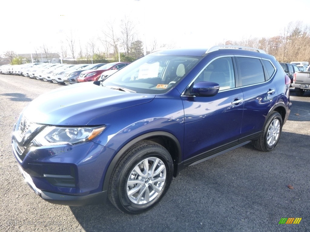 Caspian Blue 2019 Nissan Rogue SV AWD Exterior Photo #130583898
