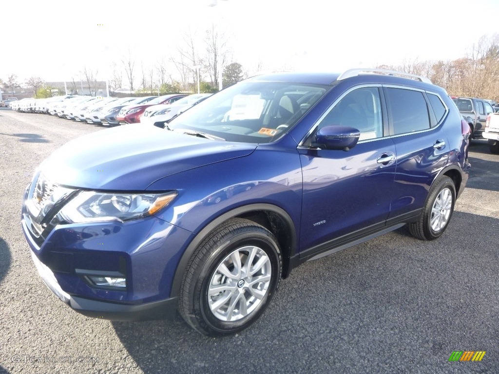 2019 Rogue SV AWD Hybrid - Caspian Blue / Charcoal photo #8