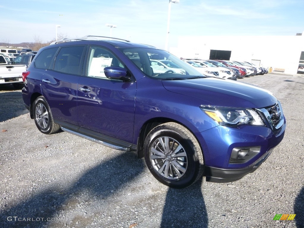 Caspian Blue Metallic 2019 Nissan Pathfinder SL 4x4 Exterior Photo #130585623