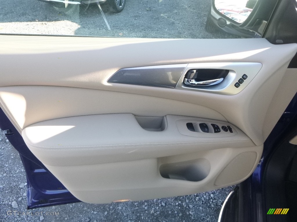 2019 Nissan Pathfinder SL 4x4 Almond Door Panel Photo #130585800