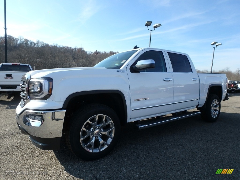 2018 Sierra 1500 SLT Crew Cab 4WD - Summit White / Jet Black photo #1