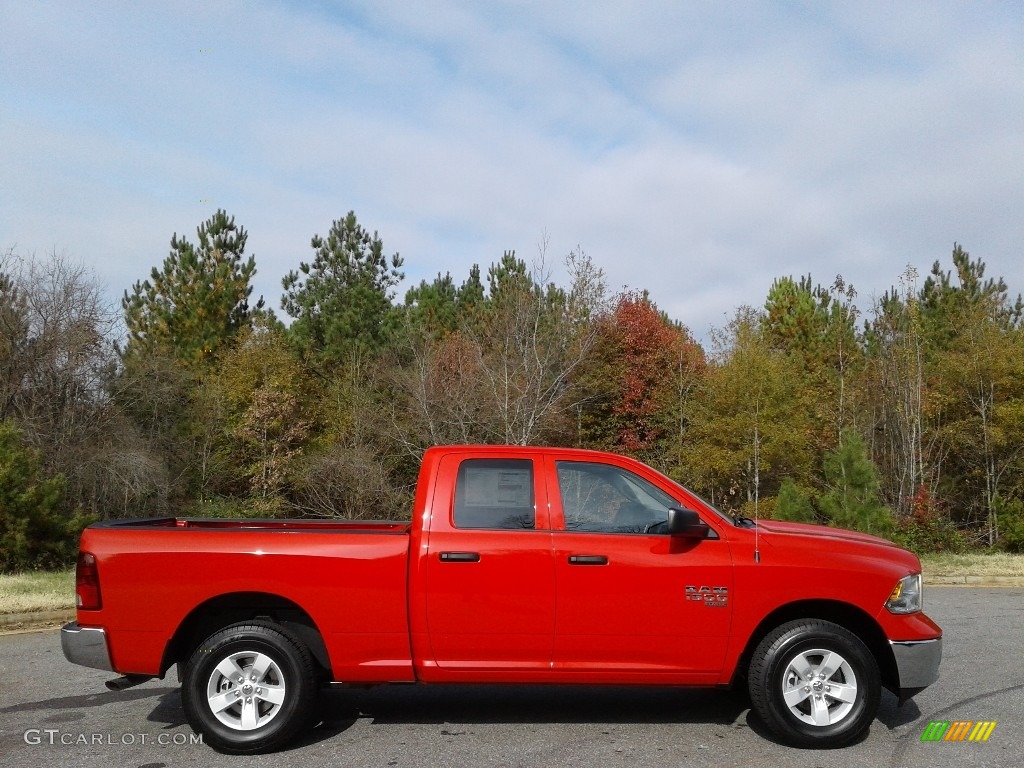 2019 1500 Classic Tradesman Quad Cab 4x4 - Flame Red / Black/Diesel Gray photo #5