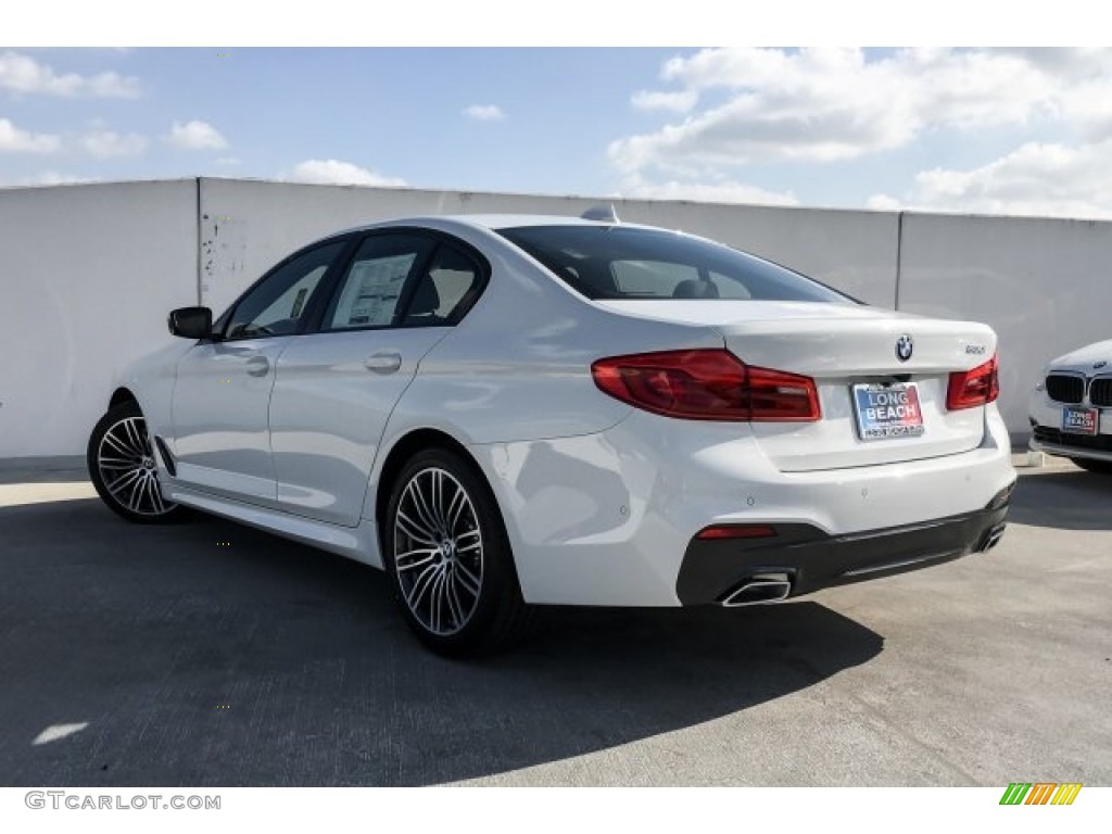 2019 5 Series 530i Sedan - Alpine White / Black photo #2