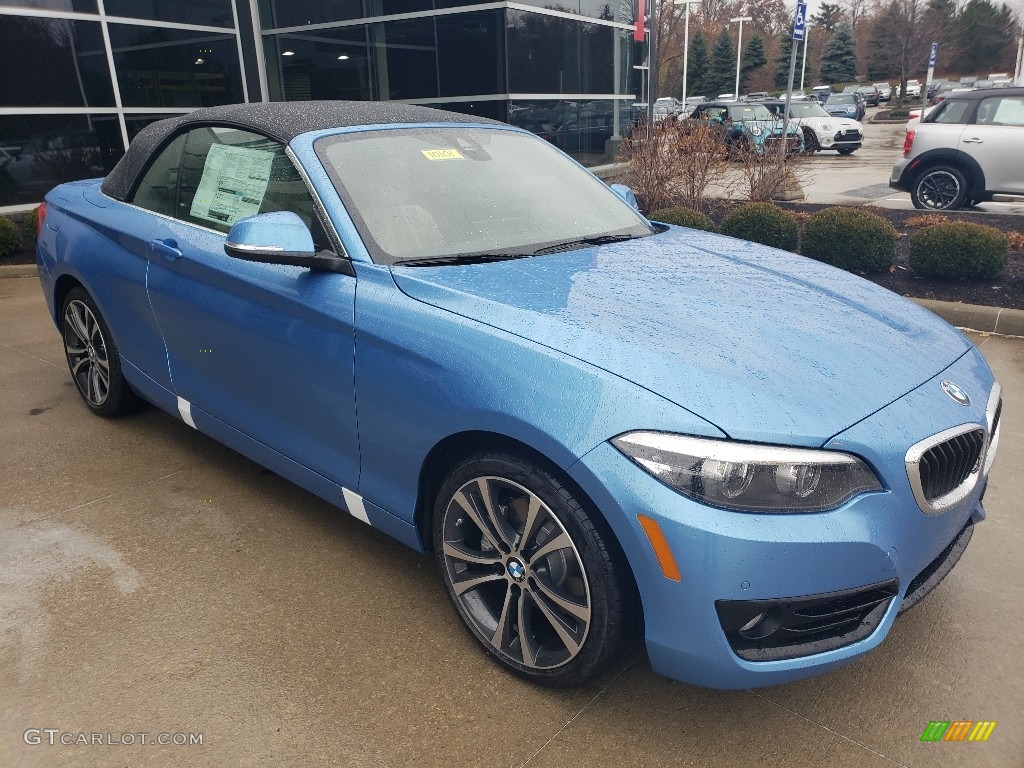Seaside Blue Metallic 2019 BMW 2 Series 230i xDrive Convertible Exterior Photo #130588221