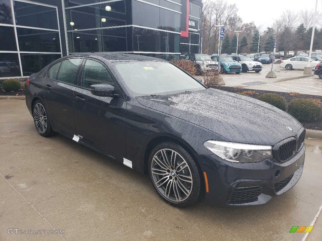 2019 5 Series 530i xDrive Sedan - Carbon Black Metallic / Black photo #1