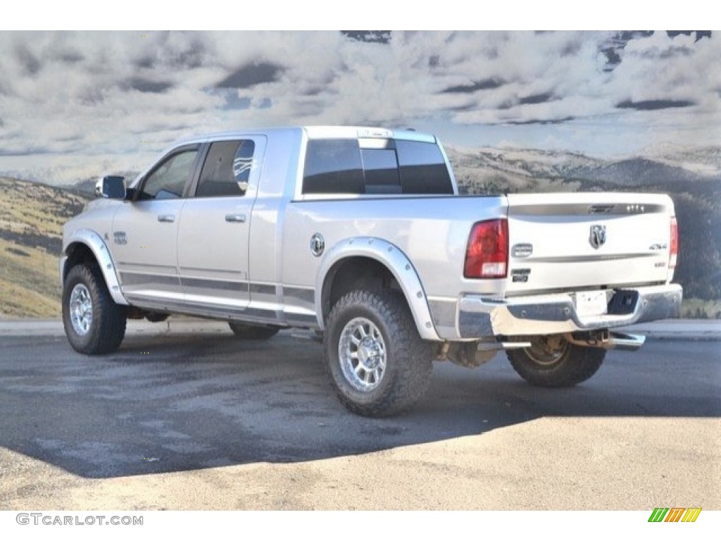 2012 Ram 2500 HD Laramie Longhorn Mega Cab 4x4 - Bright Silver Metallic / Light Pebble Beige/Bark Brown photo #8