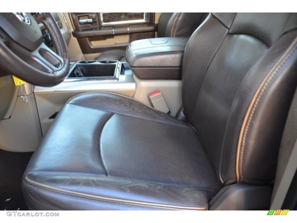 2012 Ram 2500 HD Laramie Longhorn Mega Cab 4x4 - Bright Silver Metallic / Light Pebble Beige/Bark Brown photo #11