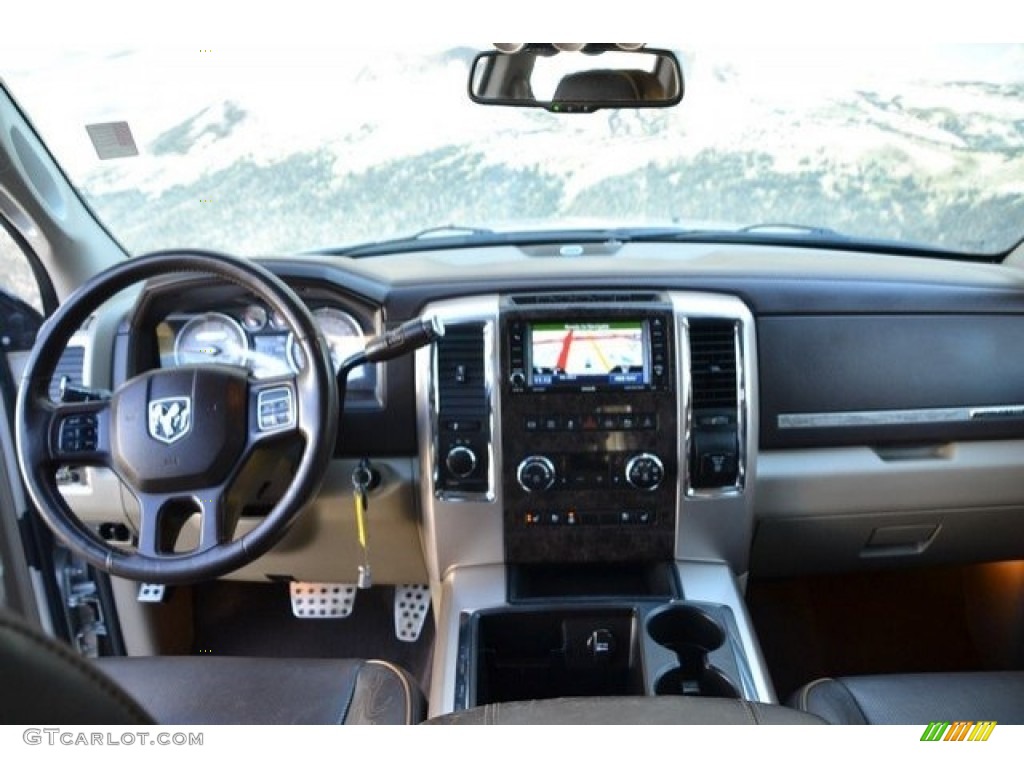 2012 Ram 2500 HD Laramie Longhorn Mega Cab 4x4 - Bright Silver Metallic / Light Pebble Beige/Bark Brown photo #13