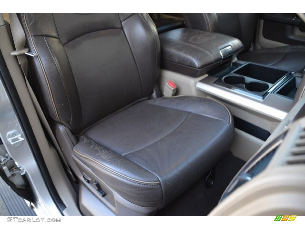 2012 Ram 2500 HD Laramie Longhorn Mega Cab 4x4 - Bright Silver Metallic / Light Pebble Beige/Bark Brown photo #19