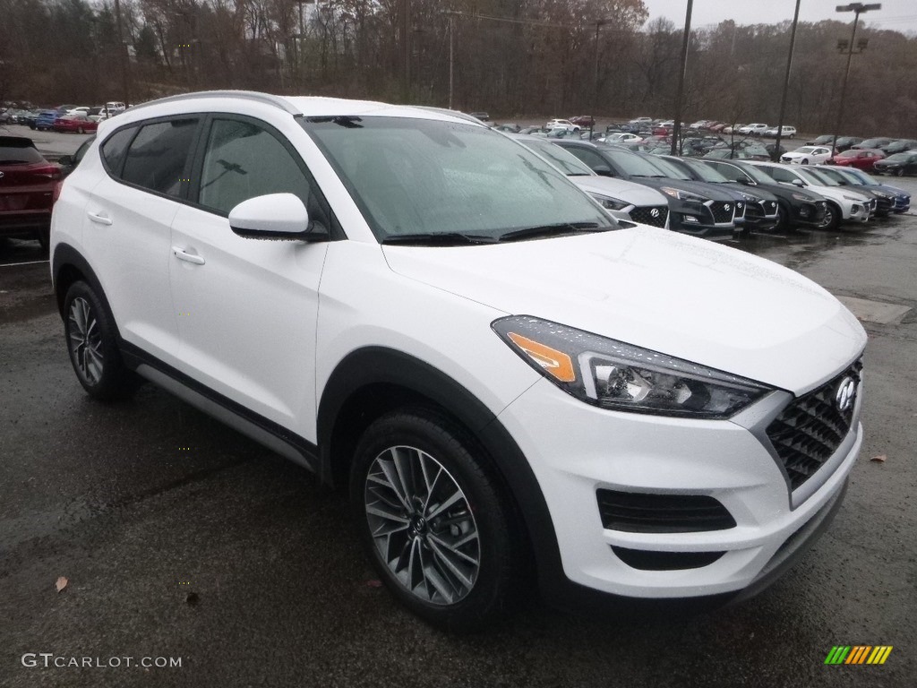 Winter White 2019 Hyundai Tucson SEL AWD Exterior Photo #130589637