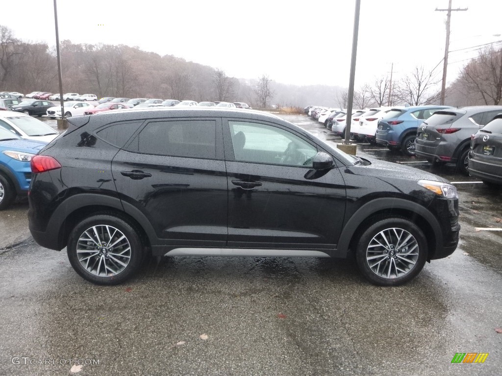 Black Noir Pearl 2019 Hyundai Tucson SEL AWD Exterior Photo #130589961