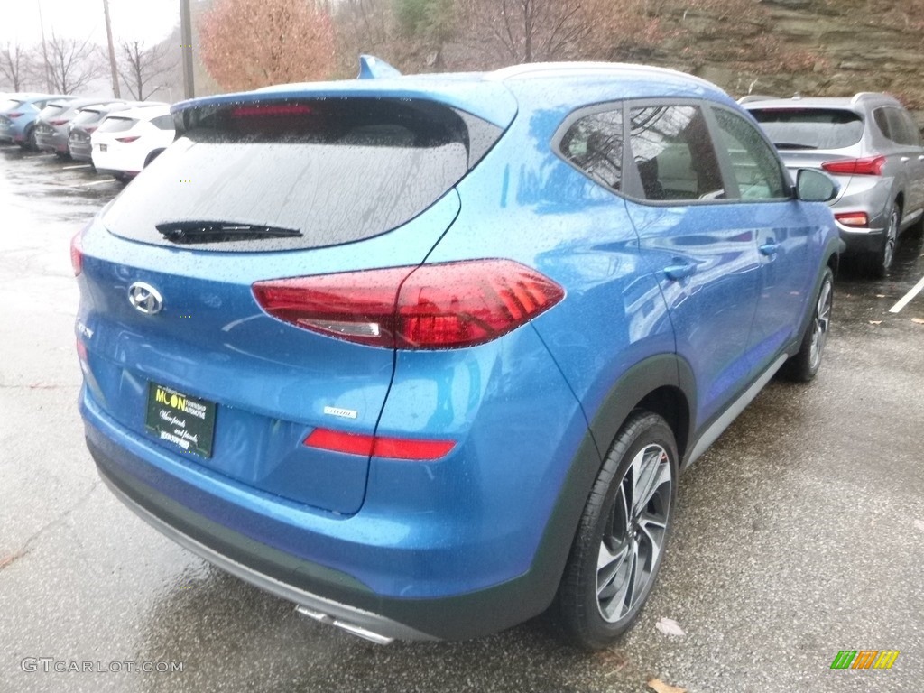 2019 Tucson Sport AWD - Aqua Blue / Black photo #2