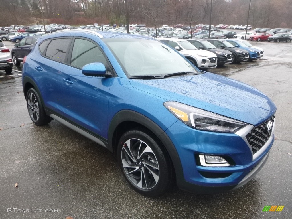 Aqua Blue 2019 Hyundai Tucson Sport AWD Exterior Photo #130590450