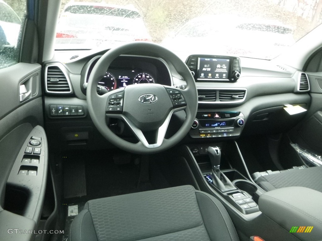 Black Interior 2019 Hyundai Tucson Sport AWD Photo #130590624