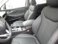 2019 Hyundai Santa Fe Black Interior Front Seat Photo