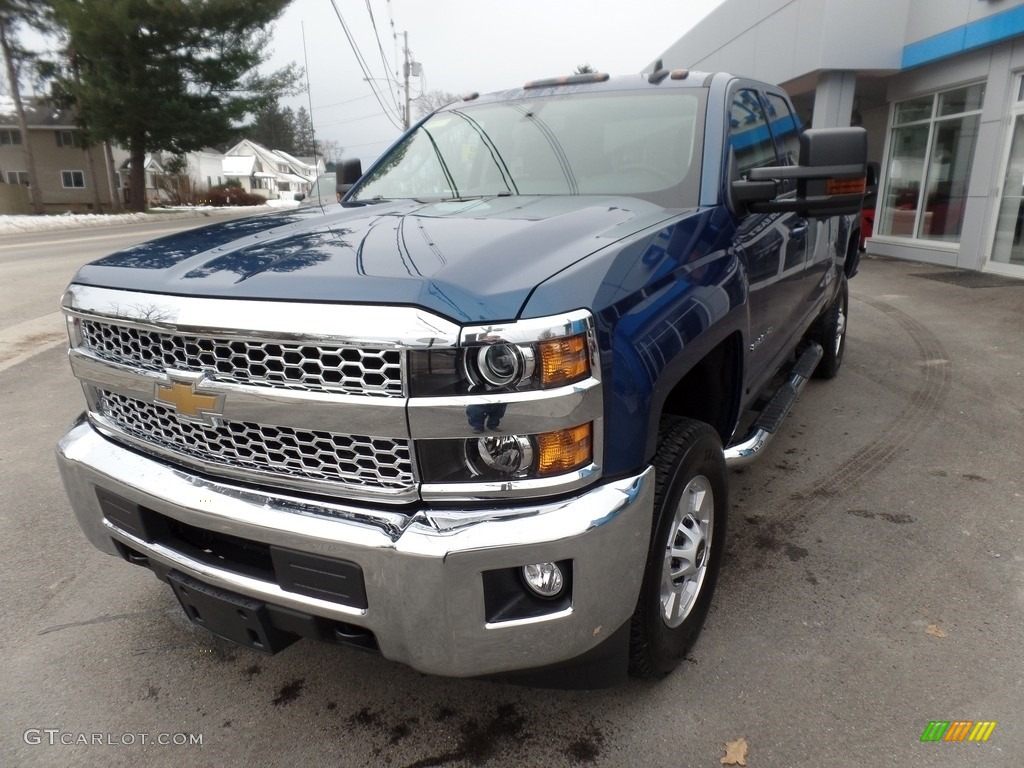 2019 Silverado 2500HD LT Double Cab 4WD - Deep Ocean Blue Metallic / Jet Black photo #3
