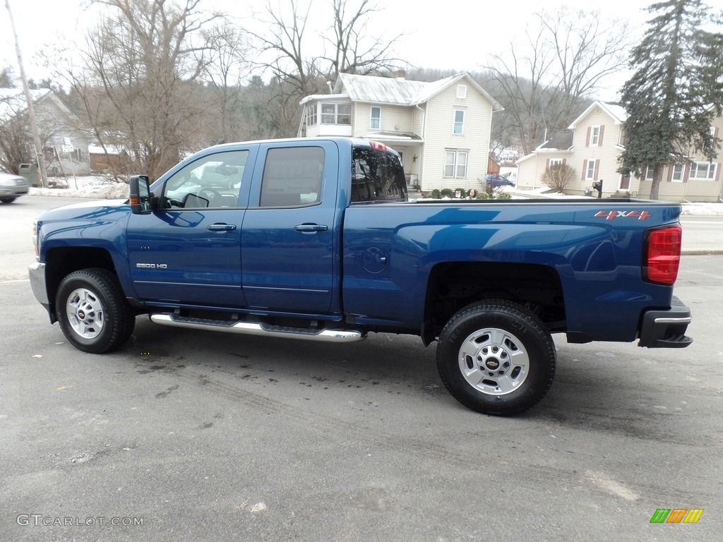 Deep Ocean Blue Metallic 2019 Chevrolet Silverado 2500HD LT Double Cab 4WD Exterior Photo #130593444