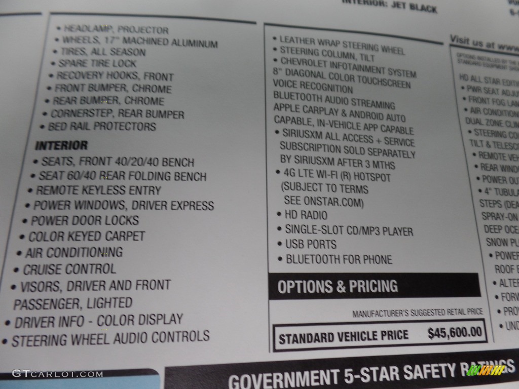 2019 Silverado 2500HD LT Double Cab 4WD - Deep Ocean Blue Metallic / Jet Black photo #47