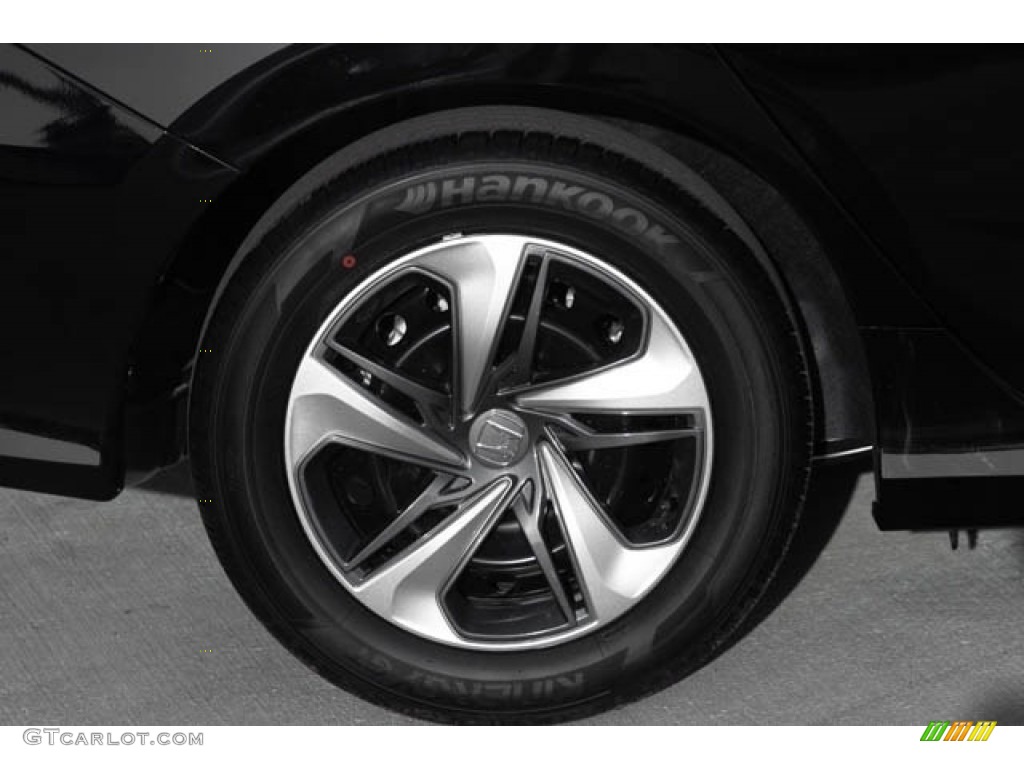 2019 Civic LX Sedan - Crystal Black Pearl / Gray photo #11