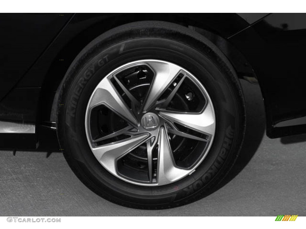 2019 Civic LX Sedan - Crystal Black Pearl / Gray photo #13