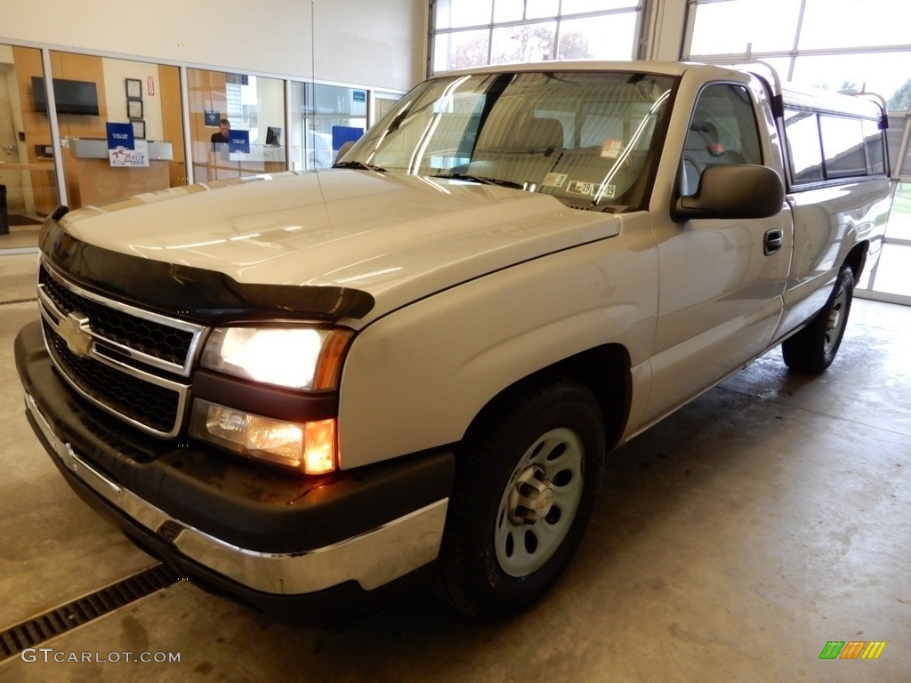 2006 Silverado 1500 Work Truck Regular Cab - Silver Birch Metallic / Dark Charcoal photo #7