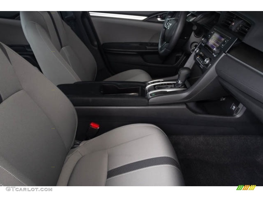 2019 Civic LX Sedan - Crystal Black Pearl / Gray photo #28