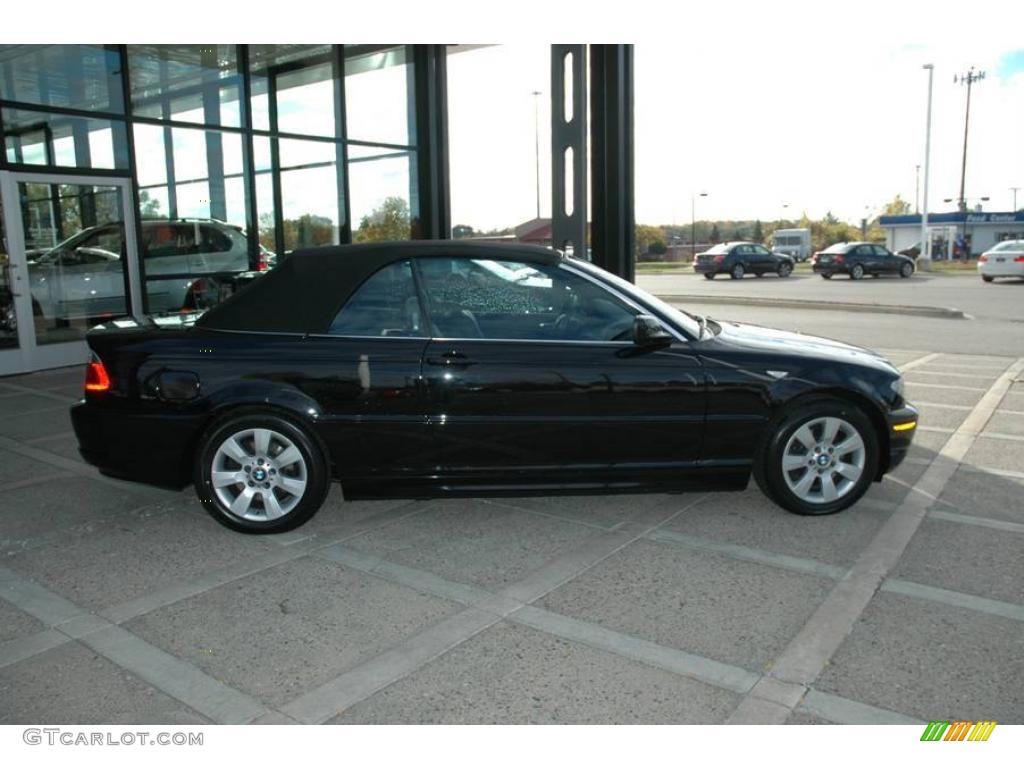 2006 3 Series 325i Convertible - Jet Black / Black photo #9