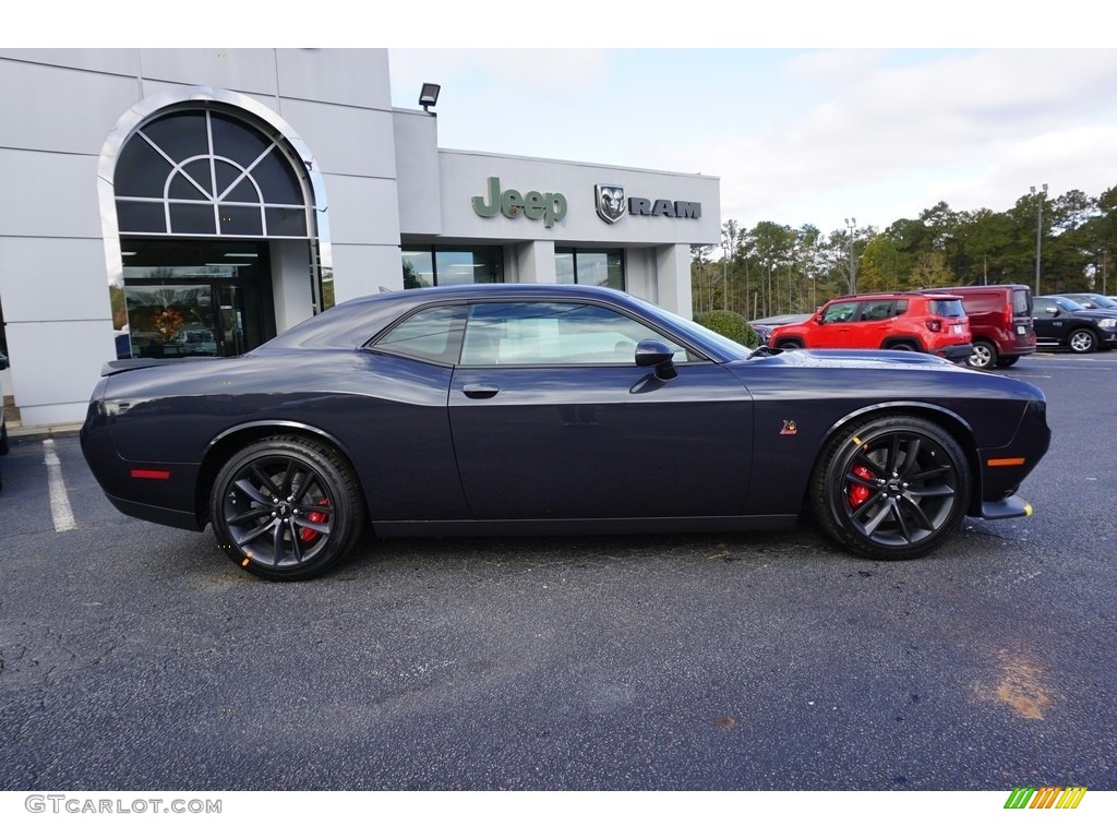 2019 Challenger R/T Scat Pack - Maximum Steel Metallic / Black photo #12